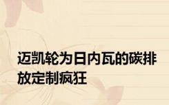 迈凯轮为日内瓦的碳排放定制疯狂