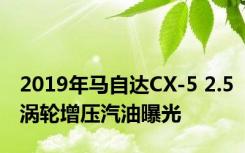 2019年马自达CX-5 2.5涡轮增压汽油曝光