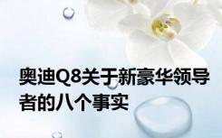 奥迪Q8关于新豪华领导者的八个事实
