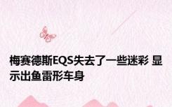 梅赛德斯EQS失去了一些迷彩 显示出鱼雷形车身