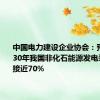 中国电力建设企业协会：预计到2030年我国非化石能源发电装机占比接近70%