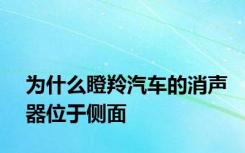 为什么瞪羚汽车的消声器位于侧面