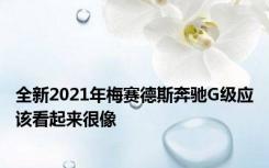 全新2021年梅赛德斯奔驰G级应该看起来很像