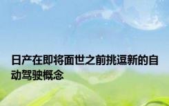日产在即将面世之前挑逗新的自动驾驶概念