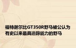 福特谢尔比GT350R野马被公认为有史以来最具追踪能力的野马