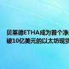 贝莱德ETHA成为首个净流入突破10亿美元的以太坊现货ETF