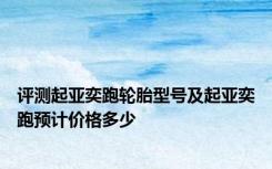 评测起亚奕跑轮胎型号及起亚奕跑预计价格多少