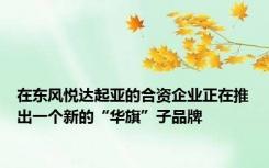在东风悦达起亚的合资企业正在推出一个新的“华旗”子品牌
