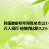 韩国政府明年预算总支出3.63万亿元人民币 规模同比增3.2%