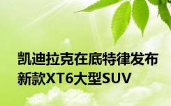 凯迪拉克在底特律发布新款XT6大型SUV