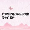 以色列北部拉响防空警报 暂无人员伤亡报告