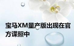 宝马XM量产版出现在官方谍照中