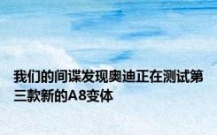 我们的间谍发现奥迪正在测试第三款新的A8变体