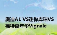 奥迪A1 VS迷你库珀VS福特嘉年华Vignale
