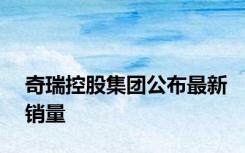奇瑞控股集团公布最新销量