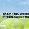 德方纳米：董事、高级管理人员减持计划期限届满未减持股份