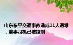 山东东平交通事故造成11人遇难，肇事司机已被控制