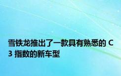 雪铁龙推出了一款具有熟悉的 C3 指数的新车型