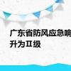 广东省防风应急响应提升为Ⅱ级