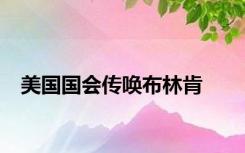 美国国会传唤布林肯