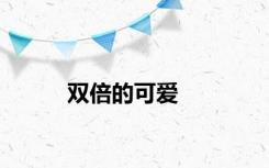 双倍的可爱