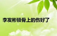 李发彬锁骨上的伤好了