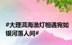 #大理洱海渔灯相遇宛如银河落人间#