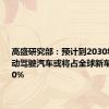 高盛研究部：预计到2030年3级自动驾驶汽车或将占全球新车销量的10%
