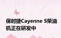 保时捷Cayenne S柴油机正在研发中