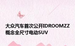 大众汽车首次公开IDROOMZZ概念全尺寸电动SUV