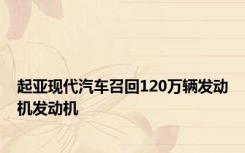 起亚现代汽车召回120万辆发动机发动机
