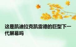 这是凯迪拉克凯雷德的巨型下一代屏幕吗