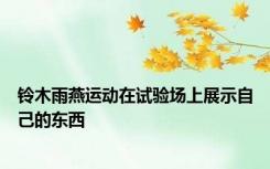 铃木雨燕运动在试验场上展示自己的东西