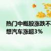 热门中概股涨跌不一 理想汽车涨超3%