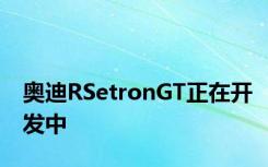 奥迪RSetronGT正在开发中