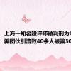 上海一知名股评师被判刑为境外诈骗团伙引流致40余人被骗3000多万