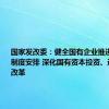 国家发改委：健全国有企业推进原始创新制度安排 深化国有资本投资、运营公司改革