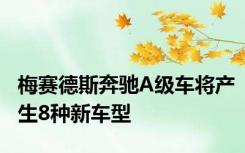 梅赛德斯奔驰A级车将产生8种新车型