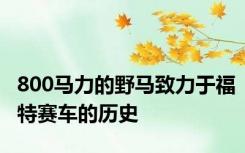 800马力的野马致力于福特赛车的历史