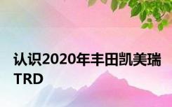 认识2020年丰田凯美瑞TRD