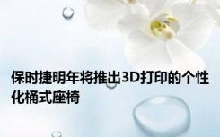 保时捷明年将推出3D打印的个性化桶式座椅