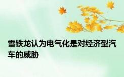 雪铁龙认为电气化是对经济型汽车的威胁