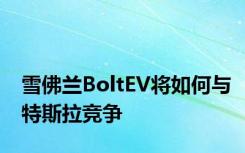 雪佛兰BoltEV将如何与特斯拉竞争