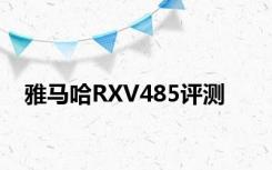 雅马哈RXV485评测