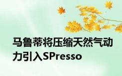 马鲁蒂将压缩天然气动力引入SPresso