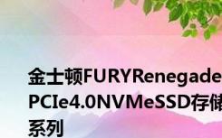 金士顿FURYRenegadePCIe4.0NVMeSSD存储系列