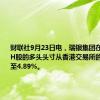 财联社9月23日电，瑞银集团在东方电气H股的多头头寸从香港交易所的5.81%降至4.89%。