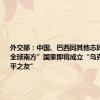 外交部：中国、巴西同其他志同道合的“全球南方”国家即将成立“乌克兰危机和平之友”