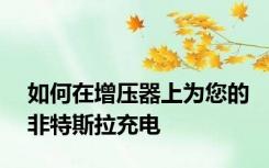 如何在增压器上为您的非特斯拉充电