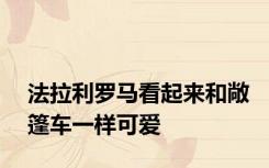 法拉利罗马看起来和敞篷车一样可爱